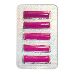 5 Bâtonnets parfumés rose avec encoche pour aspirateur