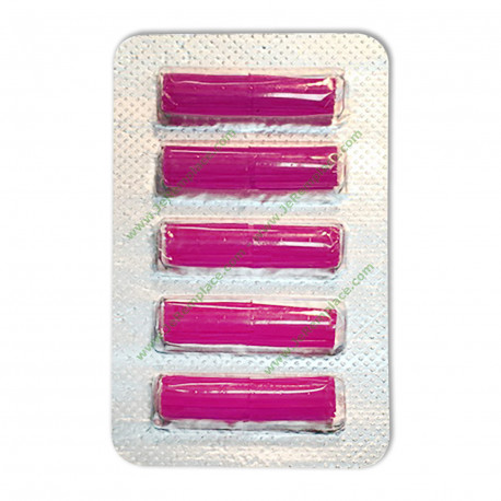 5 Bâtonnets parfumés rose avec encoche pour aspirateur
