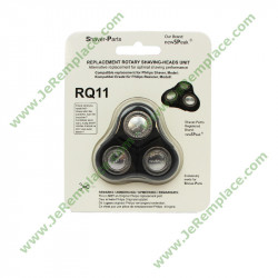 rq11 rq1150 Tête de rasoir avec support modele alternatif Philips