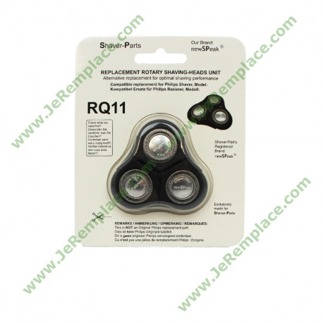 rq11 rq1150 Tête de rasoir avec support modele alternatif Philips