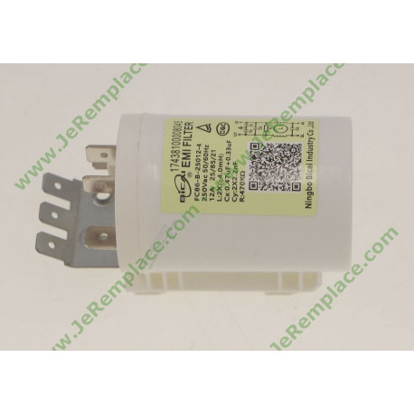 Filtre antiparasites électrique pour lave-linge et sèche-linge Midea 17438100008045