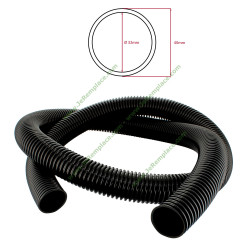 Tuyau flexible noir diamètre 32 mm intérieur 40 mm extérieur pour aspirateur (vendu à la coupe)