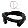 Tuyau flexible noir diamètre 32 mm intérieur 40 mm extérieur pour aspirateur (vendu à la coupe)
