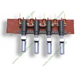 Clavier selecteur de hotte brandt sauter de-dietrich 76X4097 4 touches