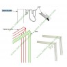 Kit joint 700X1300 mm profil talon pour réfrigérateur Congélateur