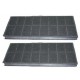 Lot de 2 filtres charbon 481281728312 pour hotte