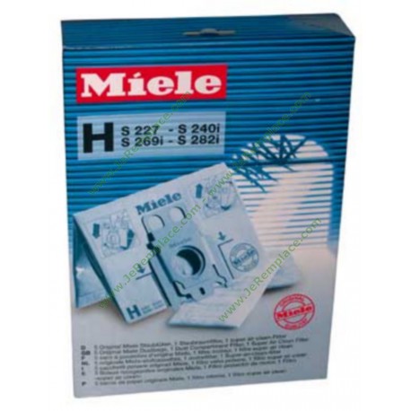 Sacs Aspirateur Miele F/J/M, Boite économique 8 Sacs + 4 Filtres