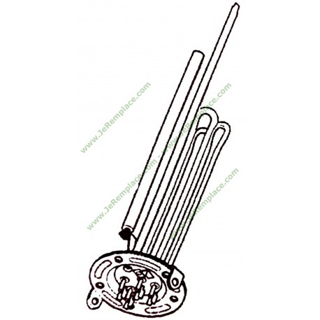 RÉSISTANCE TRIPHASE AVEC ANODE 816521 3x850 watts