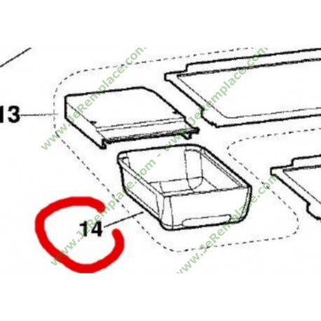 BAC A VIANDE ET FROMAGE POUR REFRIGERATEUR INDESIT ARISON