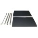 Filtre noir souple avec armature 74X4121 pour hotte