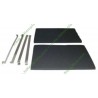 Filtre noir souple avec armature 74X4121 pour hotte
