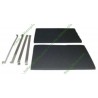 74X4121 Filtre noir souple avec armature pour hotte