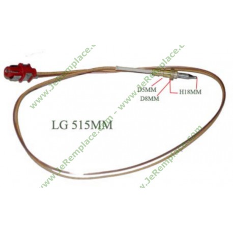 Thermocouple 481010566187 cuisinière whirlpool 480121101065 ikea