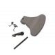 Poignée de porte blanche de hublot C00096865 pour lave linge