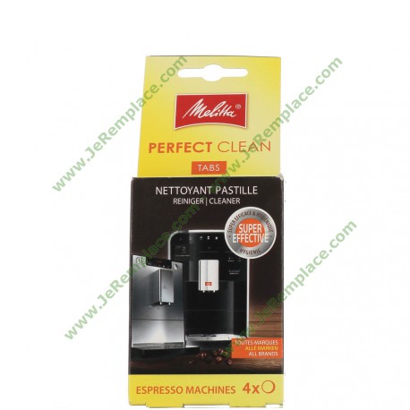 6762481 Nettoyant 4 pastilles Perfect Clean Melitta pour expresso